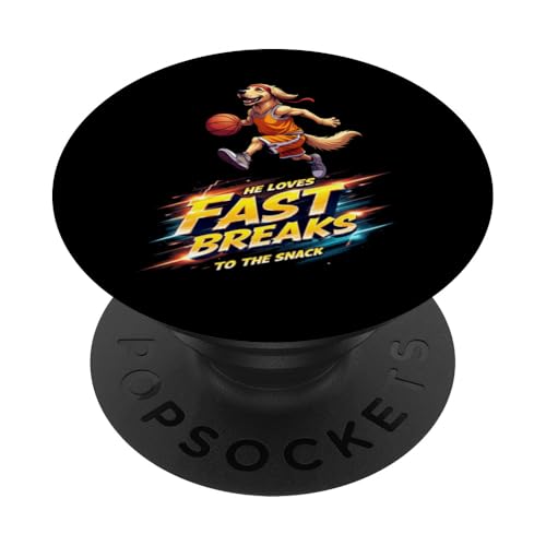 Lustiges Basketball-Geschenk für Golden Retriever Hundeliebhaber PopSockets Klebender PopGrip Lustiges Basketball-Geschenk für Golden Retriever Hundeliebhaber PopSockets Klebender PopGrip von Golden Retriever Fun Designs