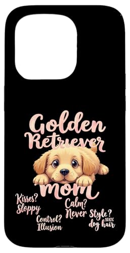 Lustiges Golden Retriever Mom Dog Retriever Mama Humor Zitat Hülle für iPhone 15 Pro von Golden Retriever Fun Designs
