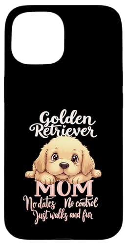 Lustiges Golden Retriever Mom Dog Retriever Mama Humor Zitat Hülle für iPhone 15 von Golden Retriever Fun Designs