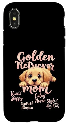 Lustiges Golden Retriever Mom Dog Retriever Mama Humor Zitat Hülle für iPhone X/XS von Golden Retriever Fun Designs