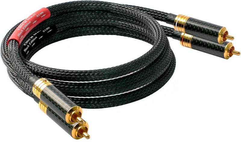Cinch Stereo Bl. Edt. Set (1m) Kabel von Goldkabel
