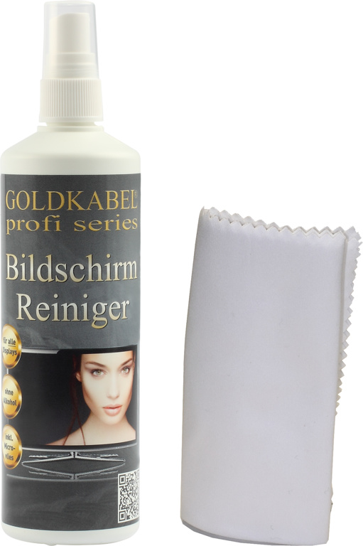 Goldkabel Bildschirmreiniger Spray inkl. Microfasertuch von Goldkabel