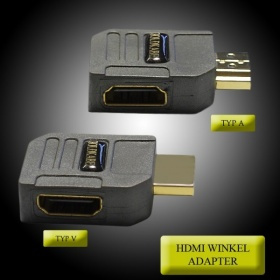 Goldkabel HDMI Winkeladapter Flach Typ A 90 Grad von Goldkabel