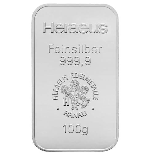 Goldschulz Silberbarren H. 100g 100 Gramm - Geschenk + Echtheitszertifikat von Goldschulz