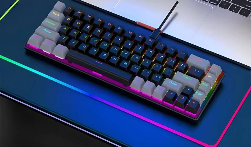 Goldstern-Tech K68 Flux Gaming-Tastatur (kompakte mechanische RGB-Tastatur mit USB-C & Anti-Ghosting) von Goldstern-Tech