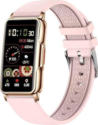 Fitness Smartwatch with Activity Tracker, IP67 Waterproof, 1.47” Display, Blood Oxygen Monitor, 20+ Sports Modes, Long Battery Life, Smart Health Monitoring, Compatible with iOS & Android (Rosa) von Goldstern tech