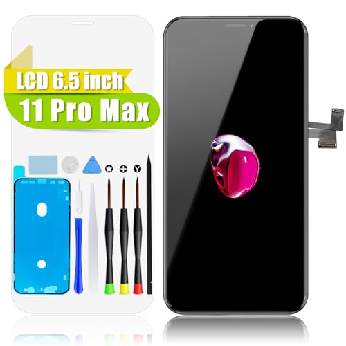 GOLDWANGWANG Display für iPhone 11 Pro Max Bildschirm Ersatz 6,5 Zoll LCD Display 3D Touch Screen Digitizer Komplett mit Werkzeuge Wasserfester Klebstoff und Gehärtetes Glas GOLDWANGWANG Display für iPhone 11 Pro Max Bildschirm Ersatz 6,5 Zoll LCD Display 3D Touch Screen Digitizer Komplett mit Werkzeuge Wasserfester Klebstoff und Gehärtetes Glas von GOLDWANGWANG