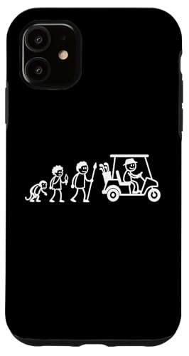 Golfspieler Golf Golfball Evolution Strichmänchen Golfer Hülle für iPhone 11 von Golf Ausrüstung Sport Zubehör Geschenke Shirts