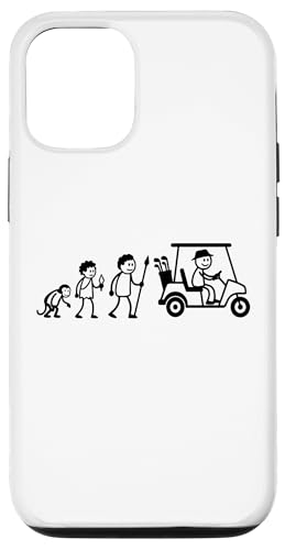Golfspieler Golf Golfball Evolution Strichmänchen Golfer Hülle für iPhone 12/12 Pro von Golf Ausrüstung Sport Zubehör Geschenke Shirts