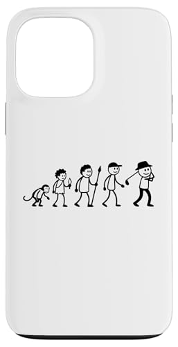 Golfspieler Golf Golfball Evolution Strichmänchen Golfer Hülle für iPhone 13 Pro Max von Golf Ausrüstung Sport Zubehör Geschenke Shirts