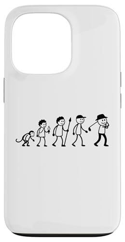 Golfspieler Golf Golfball Evolution Strichmänchen Golfer Hülle für iPhone 13 Pro von Golf Ausrüstung Sport Zubehör Geschenke Shirts