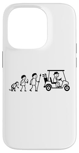 Golfspieler Golf Golfball Evolution Strichmänchen Golfer Hülle für iPhone 14 Pro von Golf Ausrüstung Sport Zubehör Geschenke Shirts