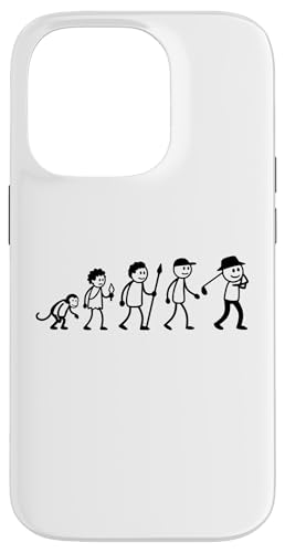 Golfspieler Golf Golfball Evolution Strichmänchen Golfer Hülle für iPhone 14 Pro von Golf Ausrüstung Sport Zubehör Geschenke Shirts