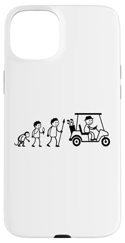 Golfspieler Golf Golfball Evolution Strichmänchen Golfer Hülle für iPhone 15 Plus von Golf Ausrüstung Sport Zubehör Geschenke Shirts