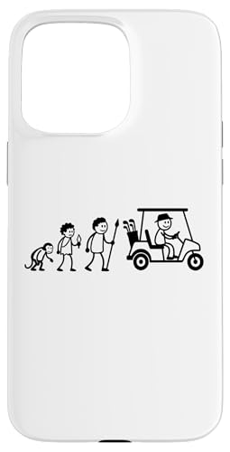 Golfspieler Golf Golfball Evolution Strichmänchen Golfer Hülle für iPhone 15 Pro Max von Golf Ausrüstung Sport Zubehör Geschenke Shirts