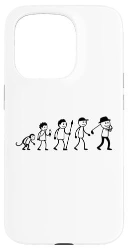 Golfspieler Golf Golfball Evolution Strichmänchen Golfer Hülle für iPhone 15 Pro von Golf Ausrüstung Sport Zubehör Geschenke Shirts