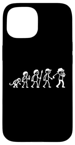 Golfspieler Golf Golfball Evolution Strichmänchen Golfer Hülle für iPhone 15 von Golf Ausrüstung Sport Zubehör Geschenke Shirts