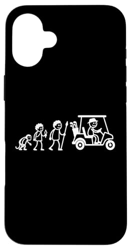 Golfspieler Golf Golfball Evolution Strichmänchen Golfer Hülle für iPhone 16 Plus von Golf Ausrüstung Sport Zubehör Geschenke Shirts