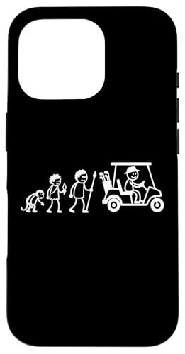 Golfspieler Golf Golfball Evolution Strichmänchen Golfer Hülle für iPhone 16 Pro von Golf Ausrüstung Sport Zubehör Geschenke Shirts