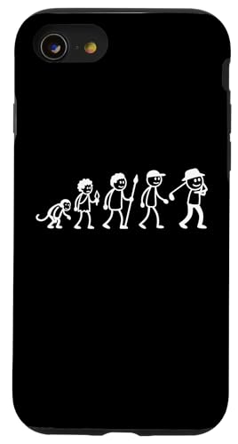 Golfspieler Golf Golfball Evolution Strichmänchen Golfer Hülle für iPhone SE (2020) / 7 / 8 von Golf Ausrüstung Sport Zubehör Geschenke Shirts