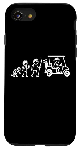 Golfspieler Golf Golfball Evolution Strichmänchen Golfer Hülle für iPhone SE (2020) / 7 / 8 von Golf Ausrüstung Sport Zubehör Geschenke Shirts