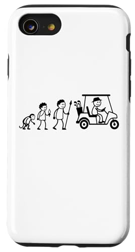 Golfspieler Golf Golfball Evolution Strichmänchen Golfer Hülle für iPhone SE (2020) / 7 / 8 von Golf Ausrüstung Sport Zubehör Geschenke Shirts