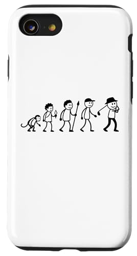 Golfspieler Golf Golfball Evolution Strichmänchen Golfer Hülle für iPhone SE (2020) / 7 / 8 von Golf Ausrüstung Sport Zubehör Geschenke Shirts
