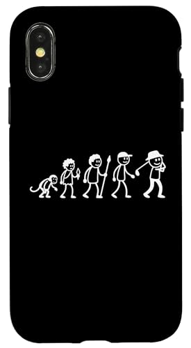 Golfspieler Golf Golfball Evolution Strichmänchen Golfer Hülle für iPhone X/XS von Golf Ausrüstung Sport Zubehör Geschenke Shirts