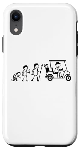 Golfspieler Golf Golfball Evolution Strichmänchen Golfer Hülle für iPhone XR von Golf Ausrüstung Sport Zubehör Geschenke Shirts