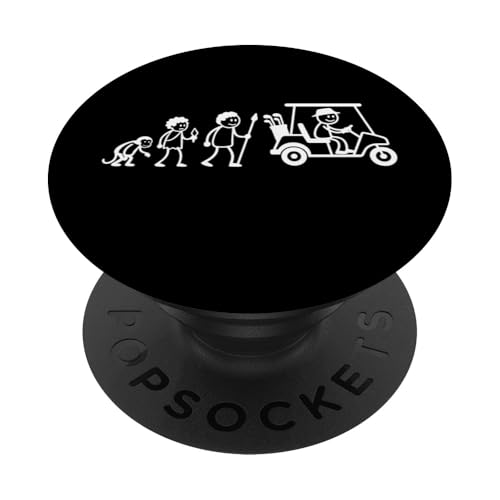 Golfspieler Golf Golfball Evolution Strichmänchen Golfer PopSockets Klebender PopGrip von Golf Ausrüstung Sport Zubehör Geschenke Shirts