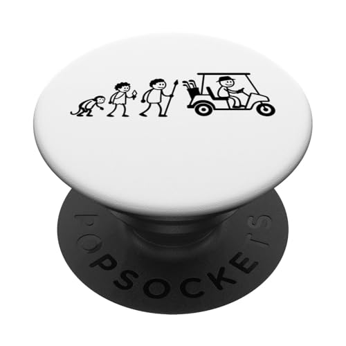 Golfspieler Golf Golfball Evolution Strichmänchen Golfer PopSockets Klebender PopGrip von Golf Ausrüstung Sport Zubehör Geschenke Shirts