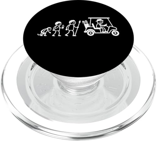 Golfspieler Golf Golfball Evolution Strichmänchen Golfer PopSockets PopGrip für MagSafe von Golf Ausrüstung Sport Zubehör Geschenke Shirts