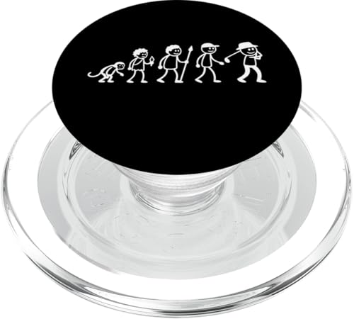 Golfspieler Golf Golfball Evolution Strichmänchen Golfer PopSockets PopGrip für MagSafe von Golf Ausrüstung Sport Zubehör Geschenke Shirts