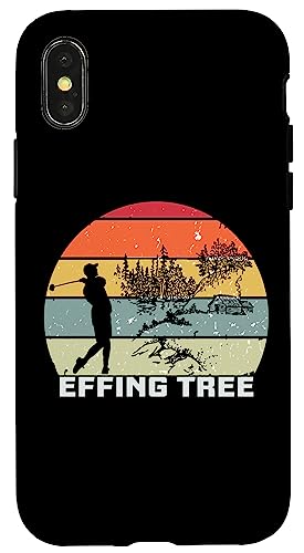 Golf Humor Effing Tree Golfer Golf Gag Hülle für iPhone X/XS Golf Humor Effing Tree Golfer Golf Gag Hülle für iPhone X/XS von Golf Lover Gifts and Golf Clothing