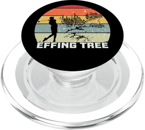 Golf Humor Effing Tree Golfer Golf Gag PopSockets PopGrip für MagSafe von Golf Lover Gifts and Golf Clothing