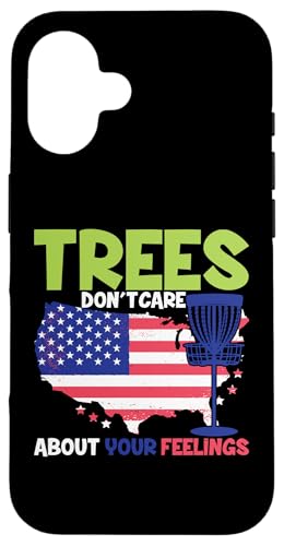 Ultimate Frisbees Tree Disc Golfkorb Hülle für iPhone 16 von Golf Lover Gifts and Golf Clothing