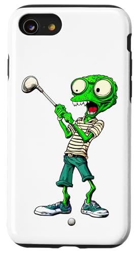 Aliens Golf Hülle für iPhone SE (2020) / 7 / 8 von Golfing Animals