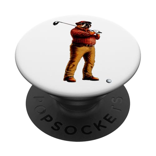 Bulldoggen Golfspieler / Golf Bulldogge PopSockets Klebender PopGrip Bulldoggen Golfspieler / Golf Bulldogge PopSockets Klebender PopGrip von Golfing Animals