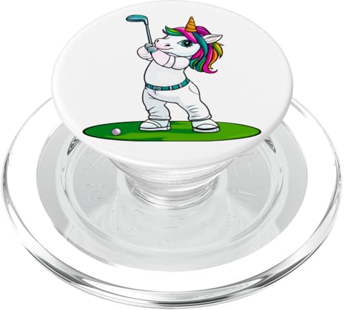Einhörner Golfspieler / Golf Einhorn PopSockets PopGrip für MagSafe von Golfing Animals