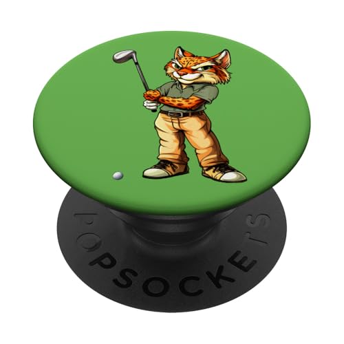 Golf Luchs PopSockets Klebender PopGrip Golf Luchs PopSockets Klebender PopGrip von Golfing Animals