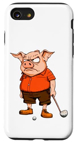 Golf Schweine Hülle für iPhone SE (2020) / 7 / 8 von Golfing Animals