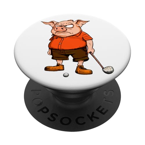 Golf Schweine PopSockets Klebender PopGrip Golf Schweine PopSockets Klebender PopGrip von Golfing Animals
