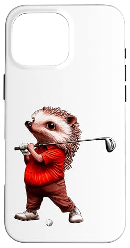 Igel Golf Hülle für iPhone 16 Pro Max von Golfing Animals