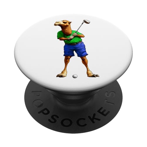 Kamel Golfspieler PopSockets Klebender PopGrip Kamel Golfspieler PopSockets Klebender PopGrip von Golfing Animals