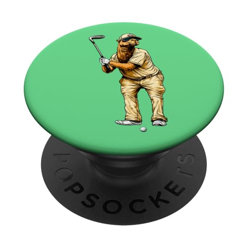 Kamele Golfer / Golf Kamel PopSockets Klebender PopGrip von Golfing Animals