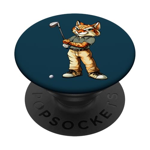 Luchs Golf PopSockets Klebender PopGrip Luchs Golf PopSockets Klebender PopGrip von Golfing Animals