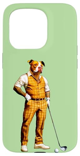 Pitbull Golf Hülle für iPhone 15 Pro Pitbull Golf Hülle für iPhone 15 Pro von Golfing Animals