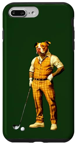 Pitbull Golfspieler Hülle für iPhone 7 Plus/8 Plus Pitbull Golfspieler Hülle für iPhone 7 Plus/8 Plus von Golfing Animals