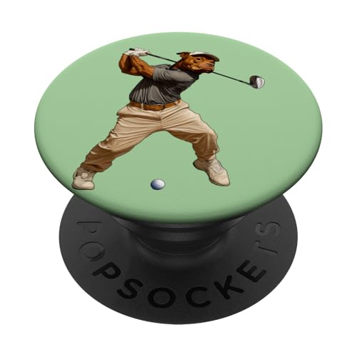 Pitbull Golfspieler PopSockets Klebender PopGrip Pitbull Golfspieler PopSockets Klebender PopGrip von Golfing Animals