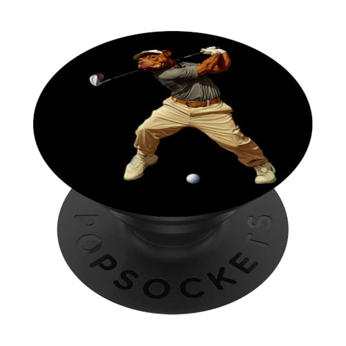 Pitbulls Golf PopSockets Klebender PopGrip Pitbulls Golf PopSockets Klebender PopGrip von Golfing Animals
